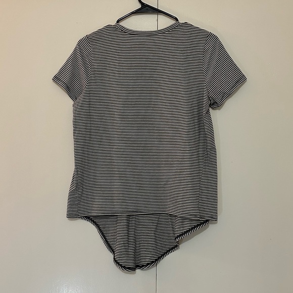 NWT Madewell Stripe Cotton Front Knot Crewneck Short Sleeve T-Shirt Size S - Picture 8 of 8